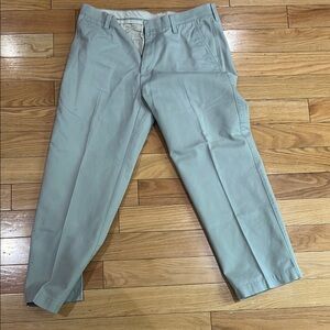 Gray Chinos Relaxed Fit Ankle Length
